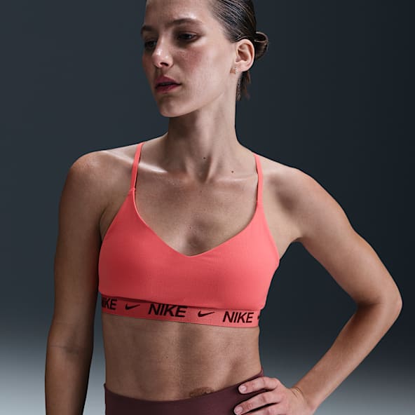 Nike logo sports bra hotsell